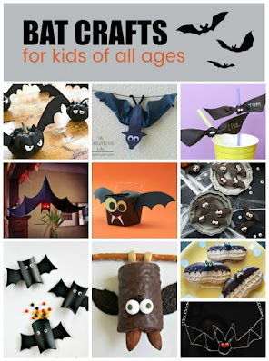 roundup of fun ideas for bat crafts that kids can make