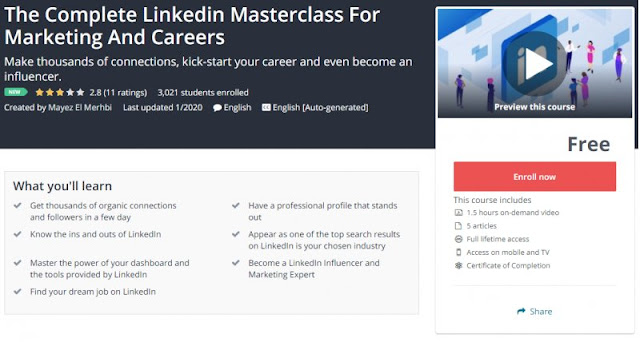 [100% Free] The Complete Linkedin Masterclass For Marketing And Careers