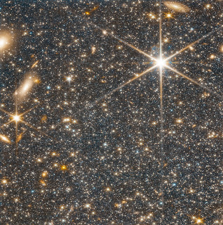 JWST's NIRcam image of part of the outskirts of the WLM galaxy.