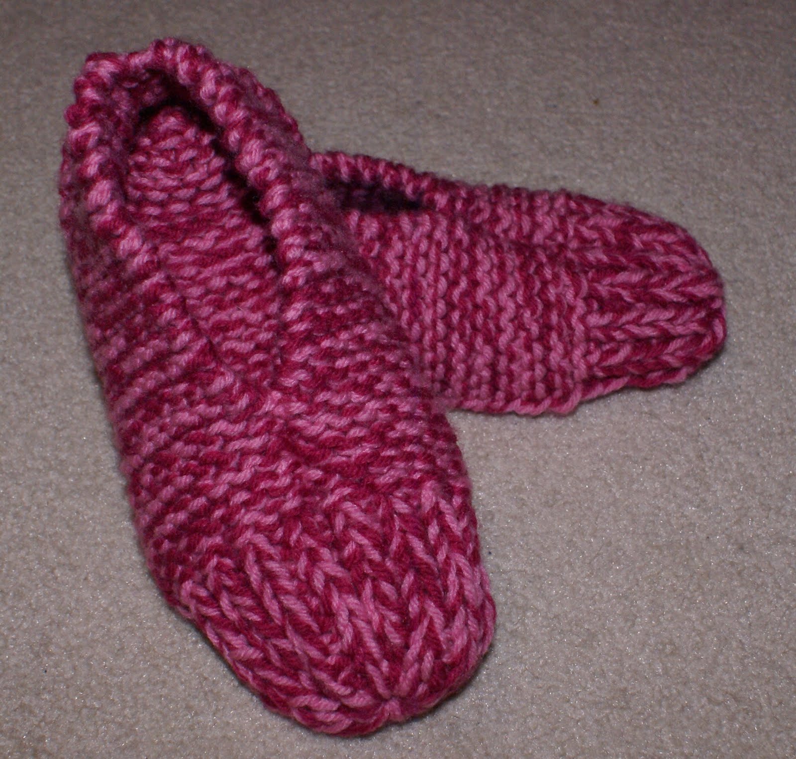 family Easy  for quick beginners Slippers & for whole slippers project: the : knitted knitting