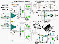 W Audio Amplifier Circuit Diagrams