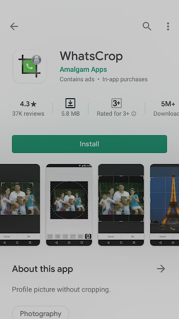 How to upload a full photo on WhatsApp DP