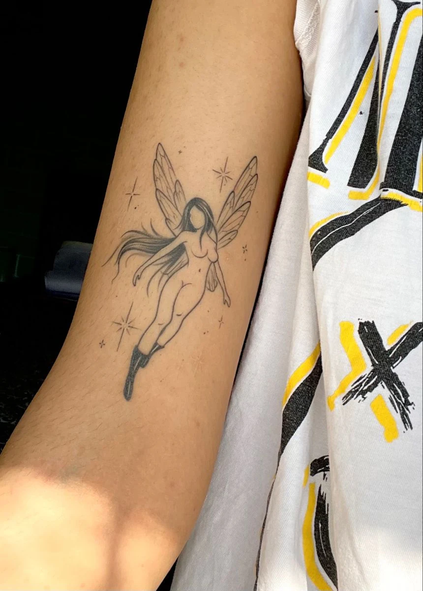 Imagen de un Tatuaje de hada para mujer