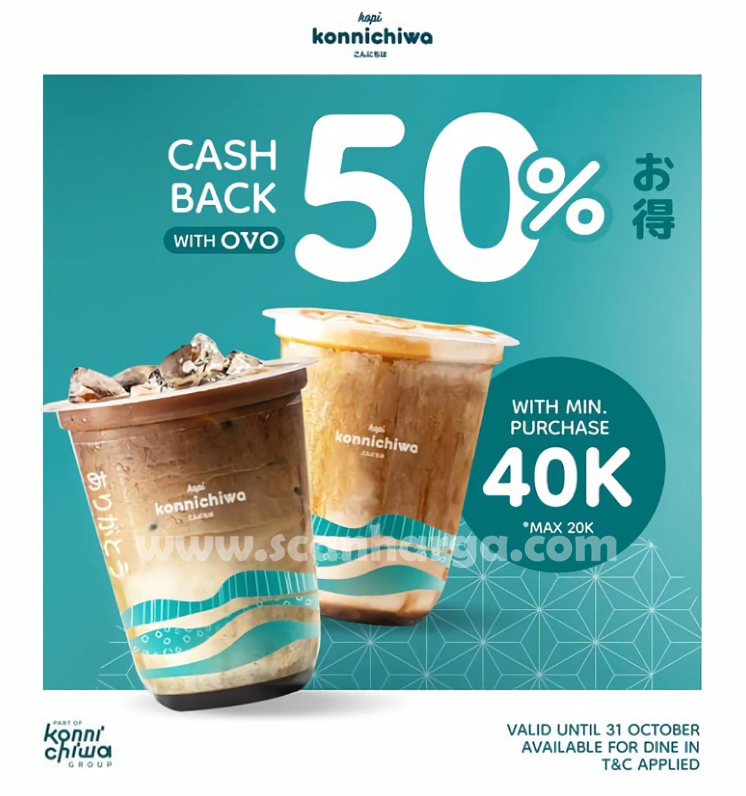 Kopi Konnichiwa Promo OVO Cashback 50%