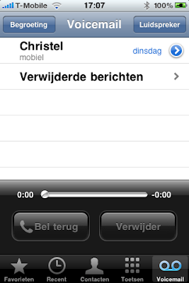 Interface iPhone-voicemail