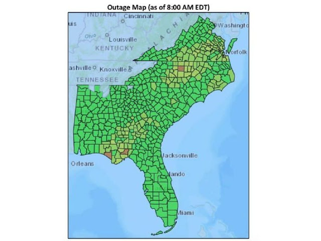 hurricane michael power outage map