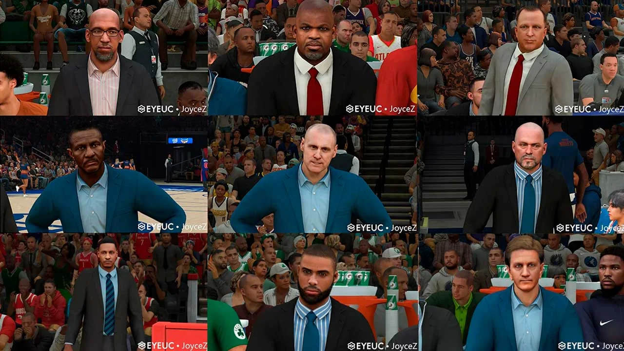 NBA 2K22 Coaches Cyberface Pack