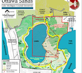 ottawa sands hike route map