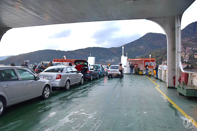 On board a Roro: Kotor Bay Ferry