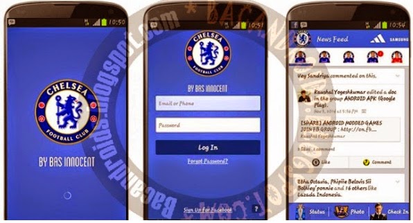 download Aplikasi Facebook Mod tema klub sepak bola chelsea fc