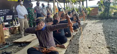 Persatuan Panahan Indonesia (Perpani) Kabupaten Purbalingga Gelar Latihan Panahan Tradisional