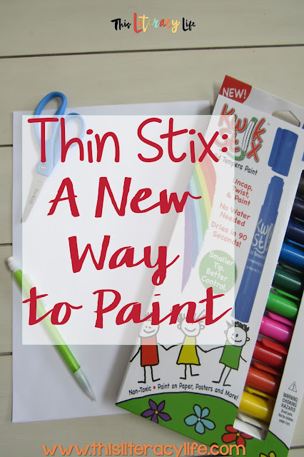 Thin Stix are perfect for helping children paint with precise lines and can even be used for writing fun!