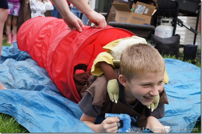 jedi training for star wars party with yoda back pack
