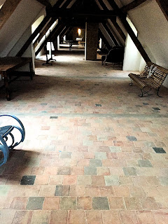 French Antique Reclaimed Terra Cotta Flooring Tiles 1700s