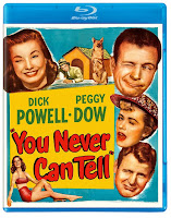 New on Blu-ray: YOU NEVER CAN TELL (1951) Starring Dick Powell and Peggy Dow
