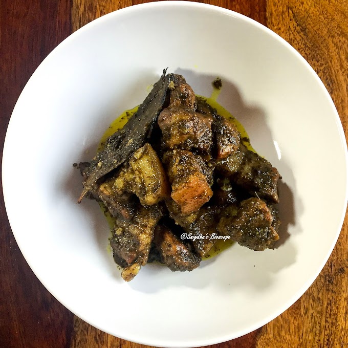 Dohjem | Khasi Recipe | Pork innards with Sesame seeds