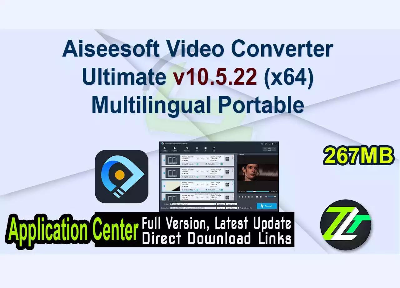 Aiseesoft Video Converter Ultimate v10.5.22 (x64) Multilingual Portable
