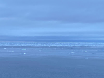 sailing through Arctic ice on a cruise ship