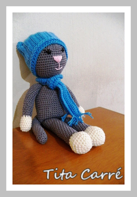 Monsieur Perdu - Um gato em crochet
