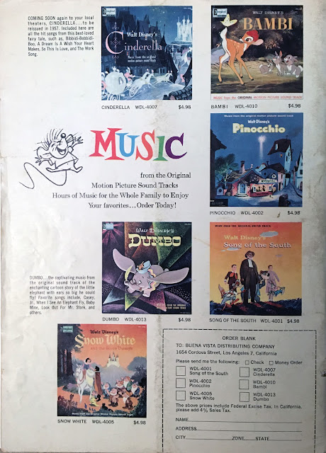 Disneyland Records Advertisment 1957