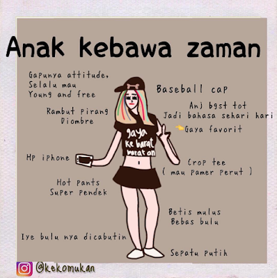 15 Ilustrasi Penampilan Anak Zaman Sekarang, dari Mulai 