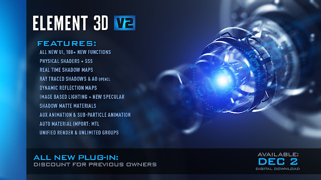 VIDEO COPILOT Element 3D v2.2 Full License Version with Crack 