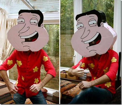 Quagmire disfraz padfre de familia