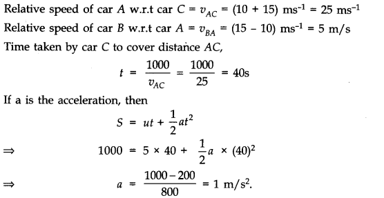 Solutions Class 11 Physics Chapter -3 (Motion in a Straight Line)