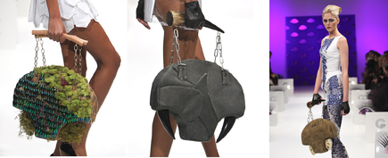 The mad handbags shown above are by Cydelic