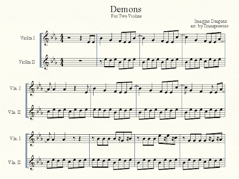 Demons Imagine Dragons Piano Sheet Music Free / Imagine Dragons "Demons" Sheet Music for Beginners in C ... - Download and print in pdf or midi free sheet music for dancing in the sky by dani and lizzy arranged by alex palmer 3 for piano, cornet (solo).