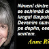 Gândul zilei: 11 decembrie - Anne Rice