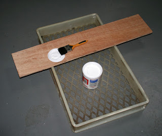 PVA, plastic tray and brush with wood