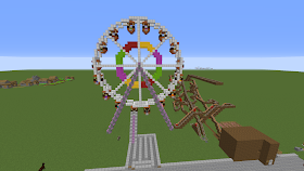 Minecraft build ferris wheel