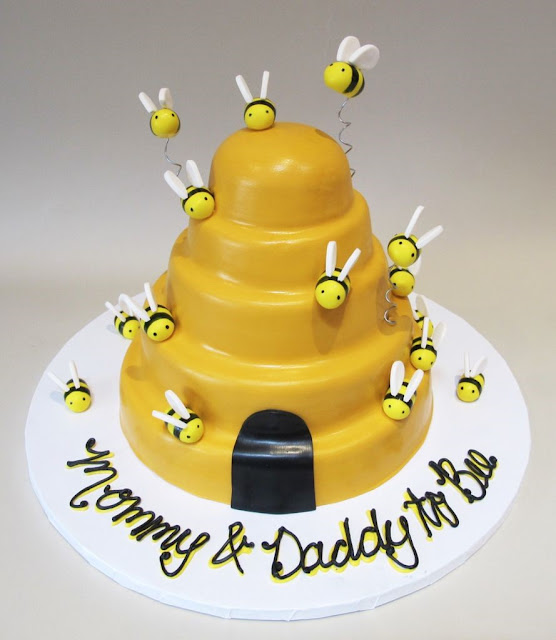 Beehive Baby Shower Cake
