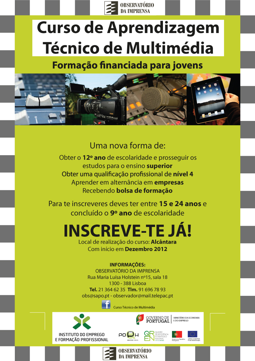 Gabinete de Inserção Profissional: Curso de Técnico de 