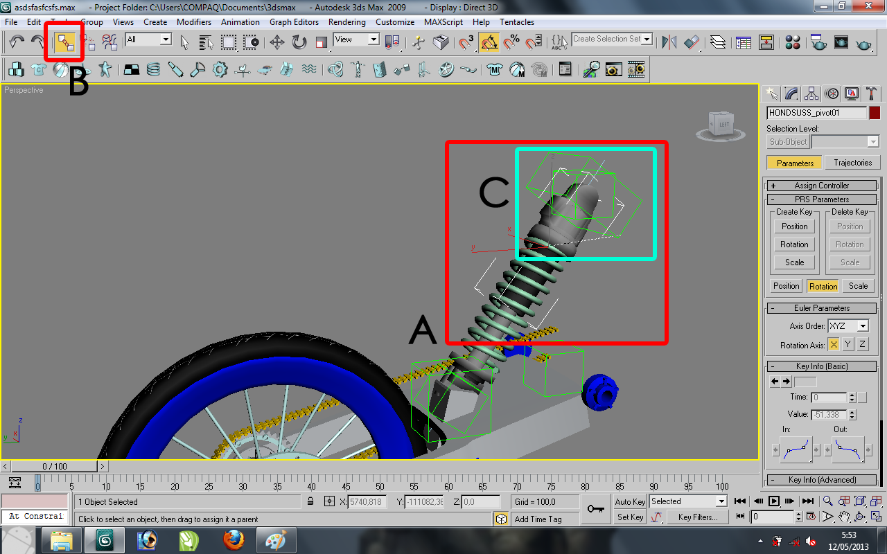 COBA COBA MEMBUAT ANIMASI SUSPENSI 3DS MAX