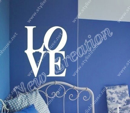 Love word wall stickers for bedroom walls