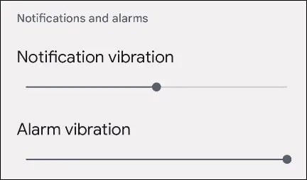 Control the vibration strength