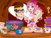 El Día de San Valentín se acerca y CA Cupid tiene la oportunidad de ganar el corazón de Dexter Charming. CA Cupid tiene permitido hacer pociones de amor en Ever After High sólo en esta época del año y ella está muy emocionada. Con la poción de amor correcta, Dexter  Charming se olvidará por completo de su amor platónico, Raven Queen y sólo tendrá ojos para CA Cupid. Disfruta del juego CA Cupid Love Potion y ayuda a la chica a conquistar el corazón de su amado.
