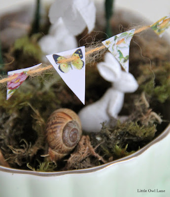 Fairy Garden Bunting Tutorial | Little Owl Lane Blog