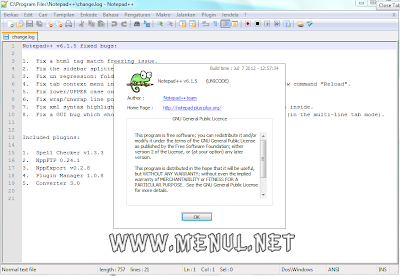 Notepad++ 6.1.5