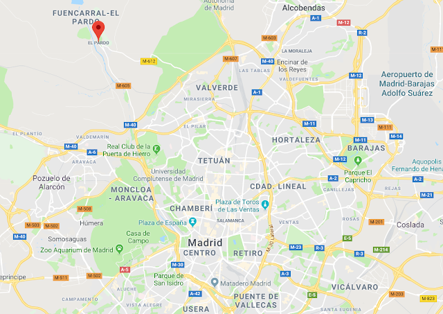 situación de El Pardo en Madrid