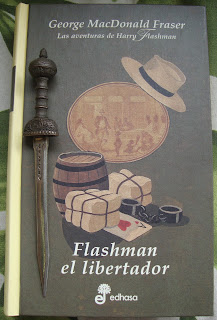 Portada del libro Flashman el libertador, George MacDonald Fraser