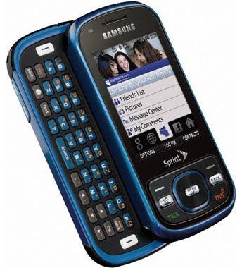 The Samsung Exclaim M550 messaging handset for Sprint is claimed to be the successor to the