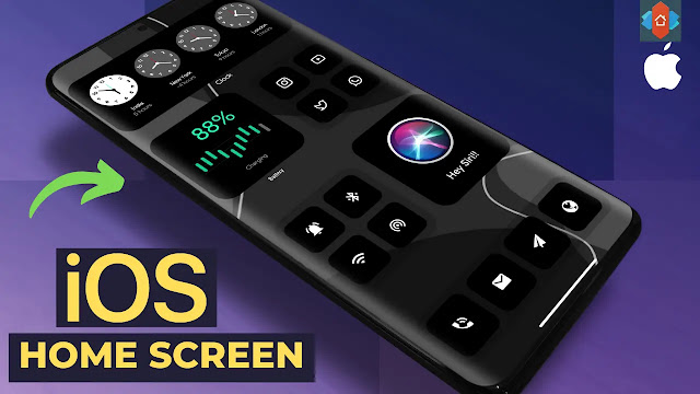 Dark ios home screen by nova launcher 2022 | Android customisation