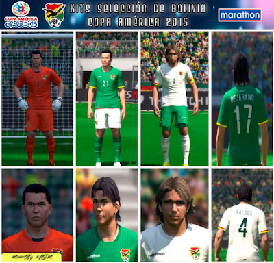 PES 2015 BOLIVIA Copa América 2015 Kits by HSk