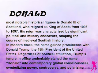 ▷ meaning of the name DONALD