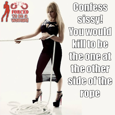 The other side of the rope Sissy TG Caption - TG Captions and more - Crossdressing and Sissy Tales and Captioned images