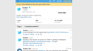 twitter mobile cellulare