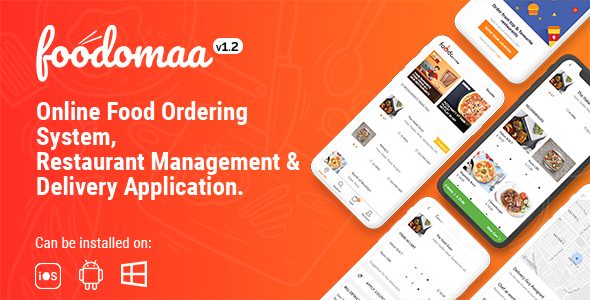 Foodomaa - aplicativo para pedidos de alimentos, gerenciamento de restaurantes e entrega